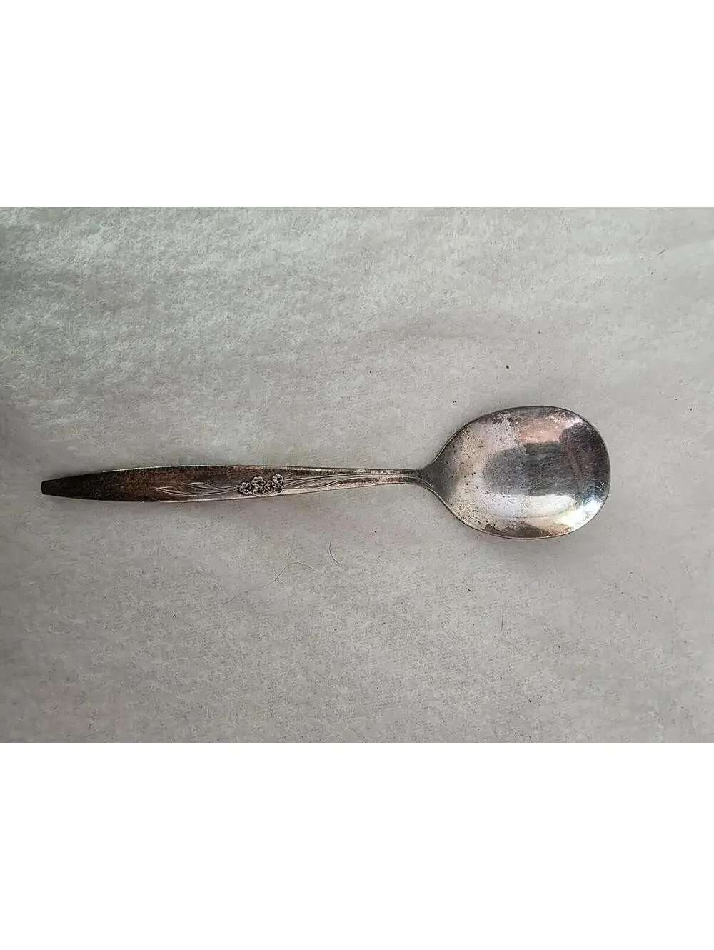 Oneida Gentle Rose Silverplate Sugar Spoon 6